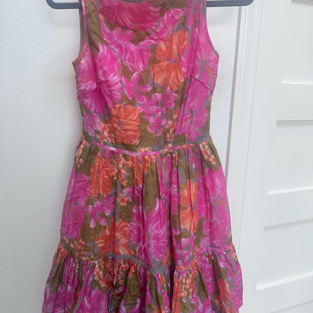 Tracy Feith for Target Pink and Orange Tiered Ruffled Sundress
